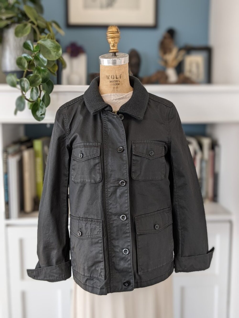 J. Crew Black Utility Jacket size small